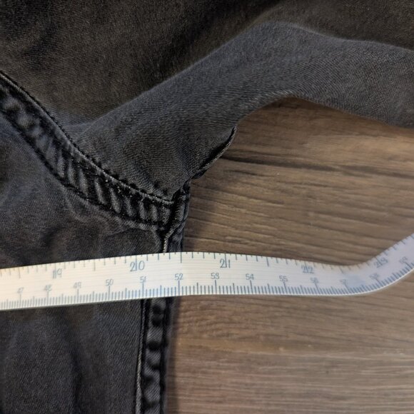 Men's Calvin Klein Black Denim Button-Up - Picture 7 of 8